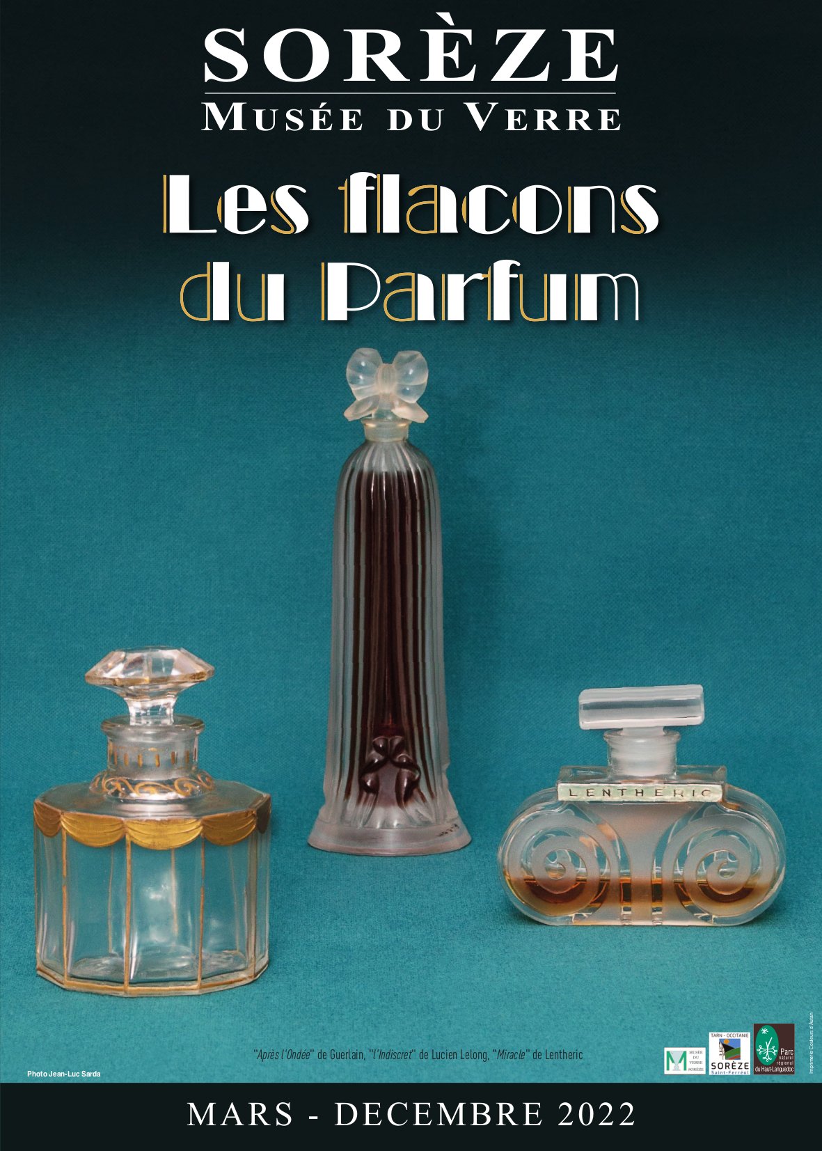 Exposition temporaire 2022 les flacons de parfum - Ville de Sorèze