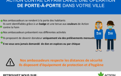 Action contre la Faim : opération de porte-à-porte