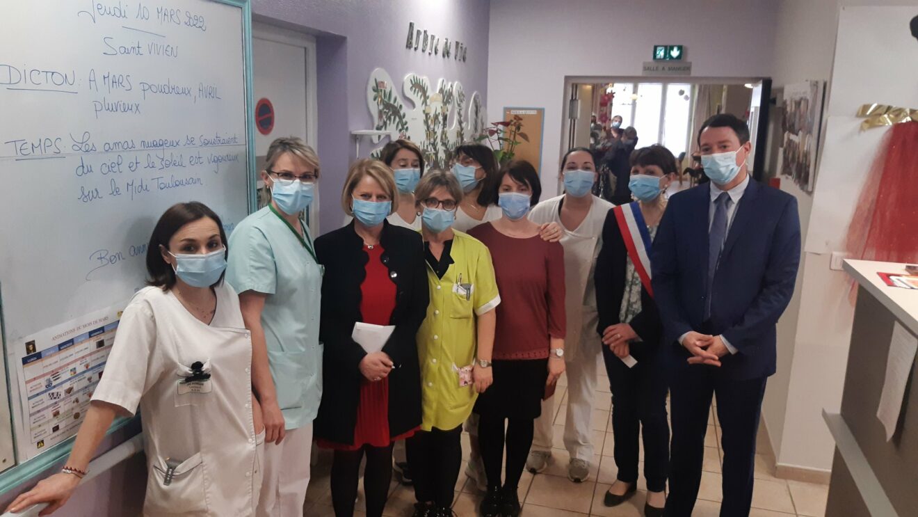 Inauguration de l'EHPAD en présence de Mme la ministre chargée de l'autonomie Brigitte Bourguignon