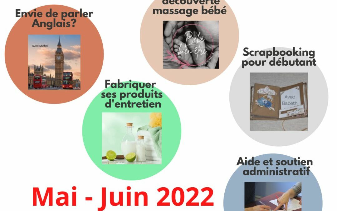 Espace de lien social : Programme Mai / Juin 2022