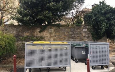 Travaux : aménagement des emplacements de containers