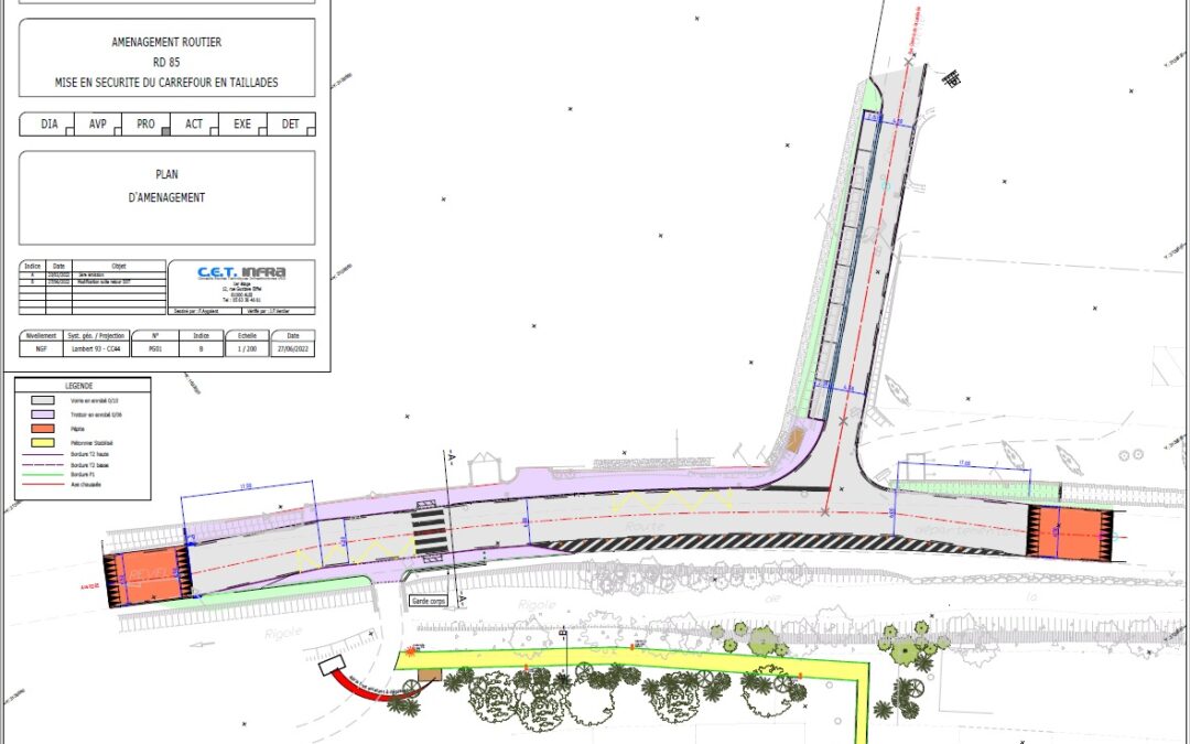 Travaux de sécurisation du carrefour d’En Taillades