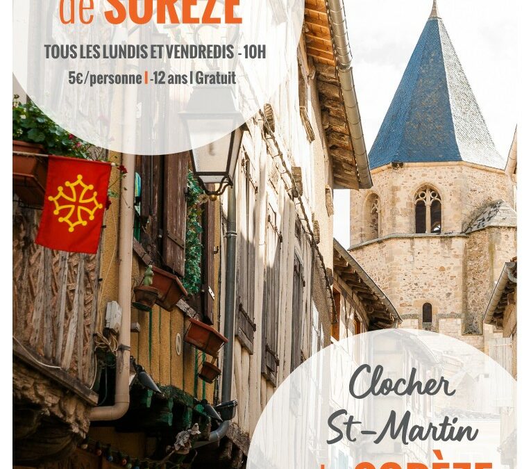 Office de Tourisme : visites guidées et stand présent au camping Saint-Martin