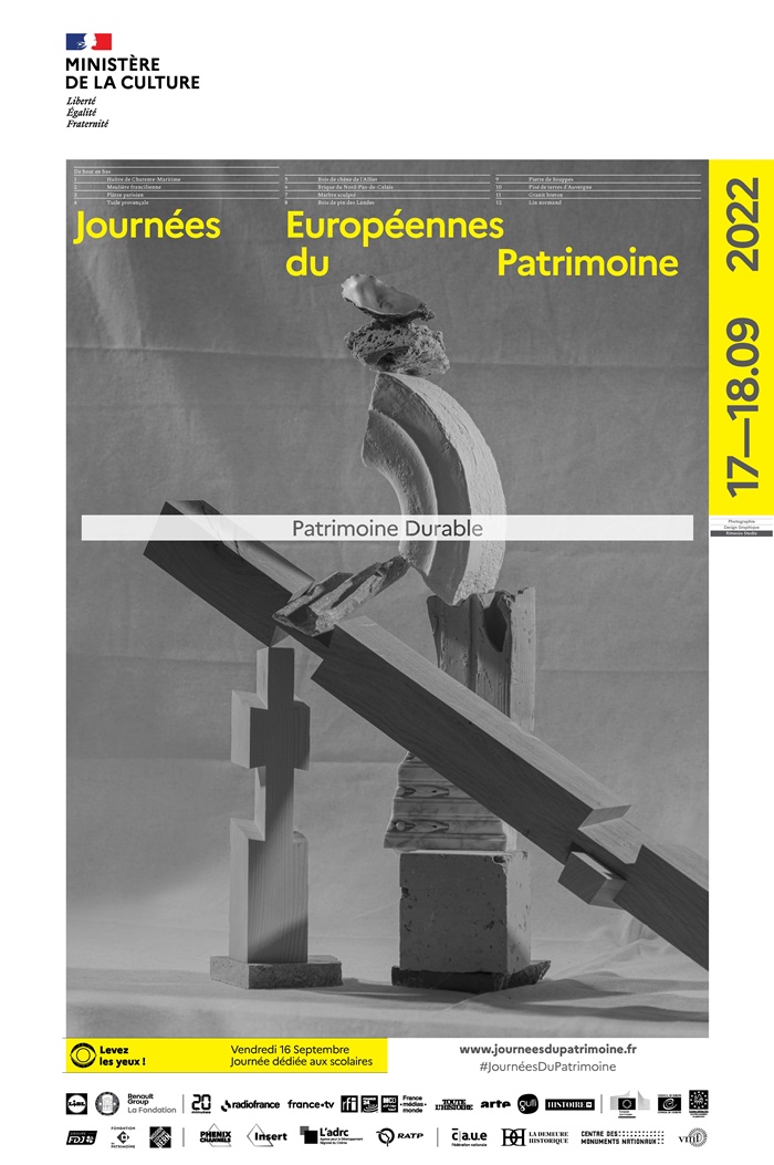 17-18 Sept. Journées Européennes du Patrimoine 2022