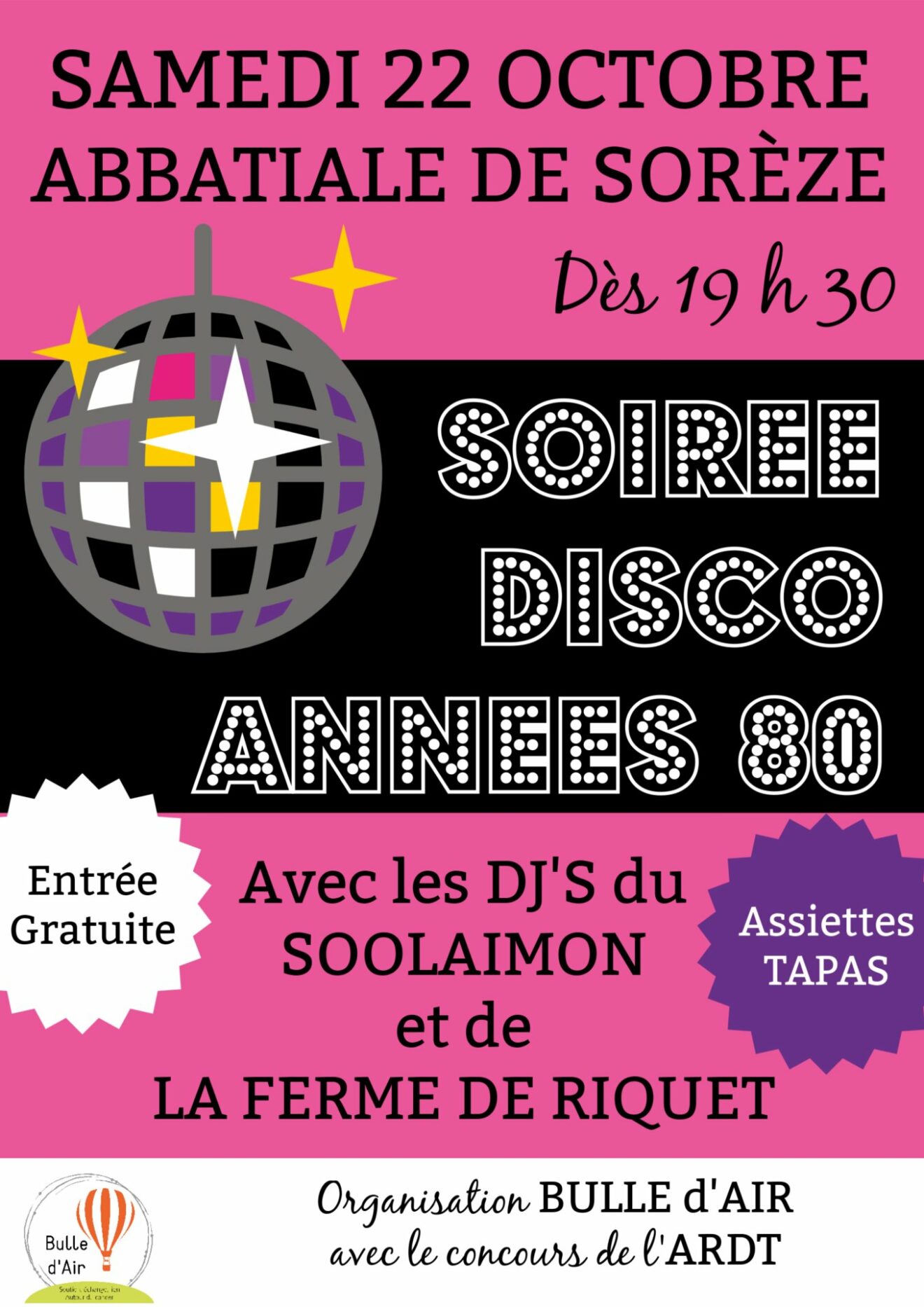 Soirée DISCO années 80