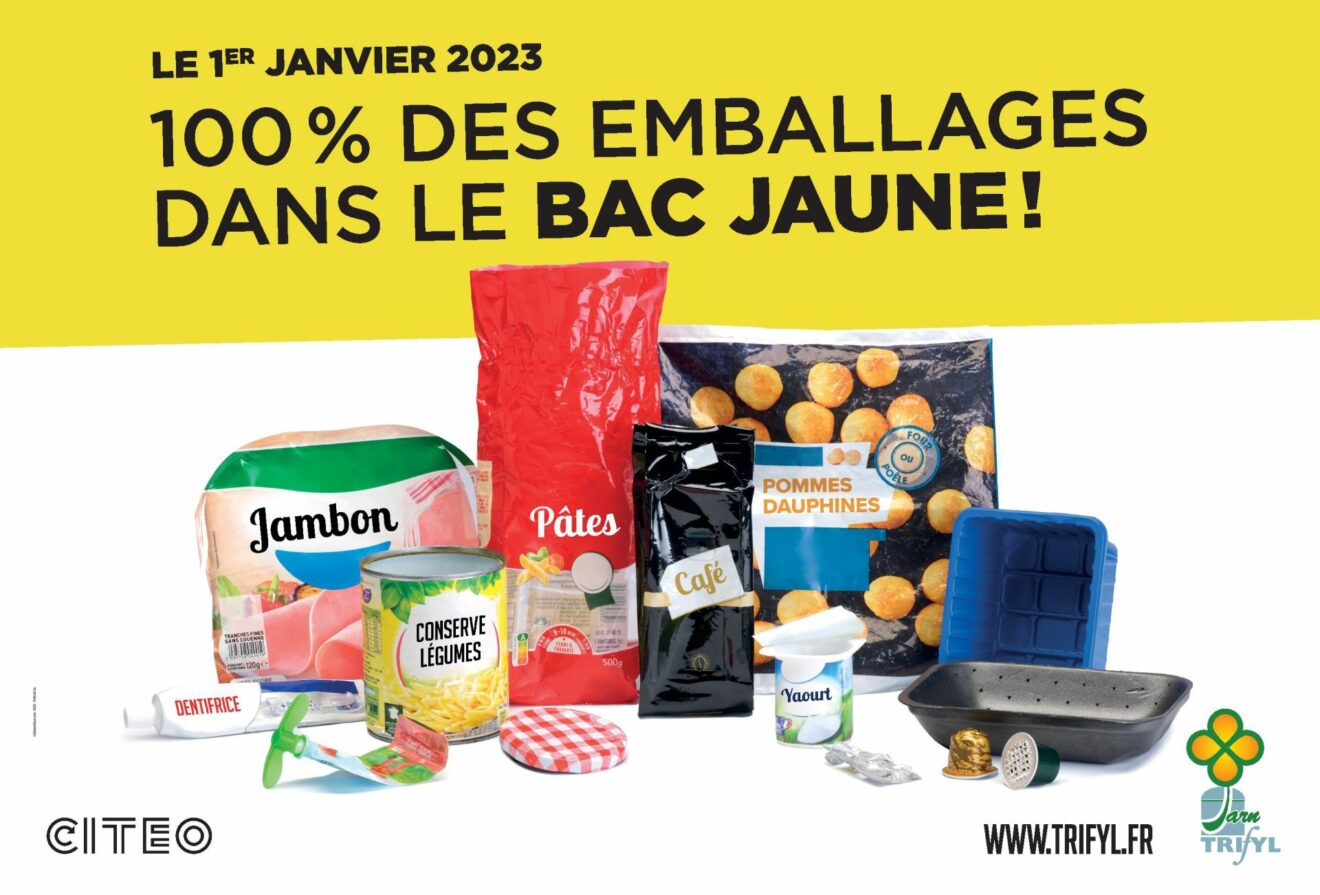 1er janvier 2023 : 100 % des emballages et papiers se trient !