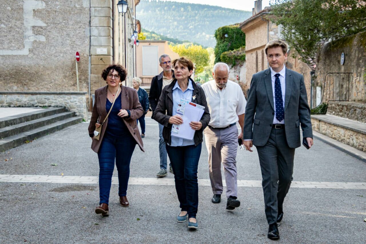 Visite de François-Xavier Lauch, préfet du Tarn - Ville de Sorèze