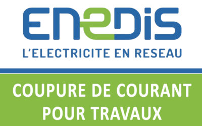 Travaux programmés Enedis : coupure électrique le jeudi 19 janvier 2023