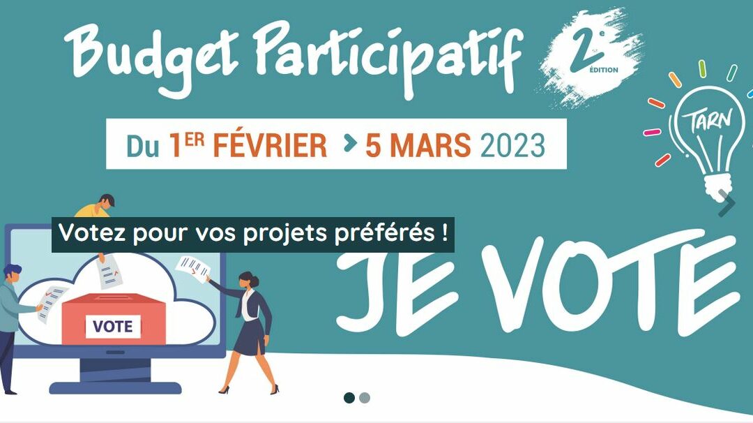 Votez !!! Budget Participatif Département du Tarn, l’Orival est en lice