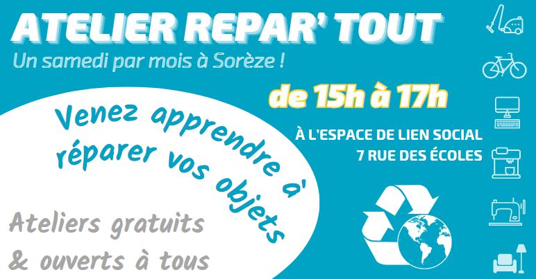 Atelier Répar'tout - juillet