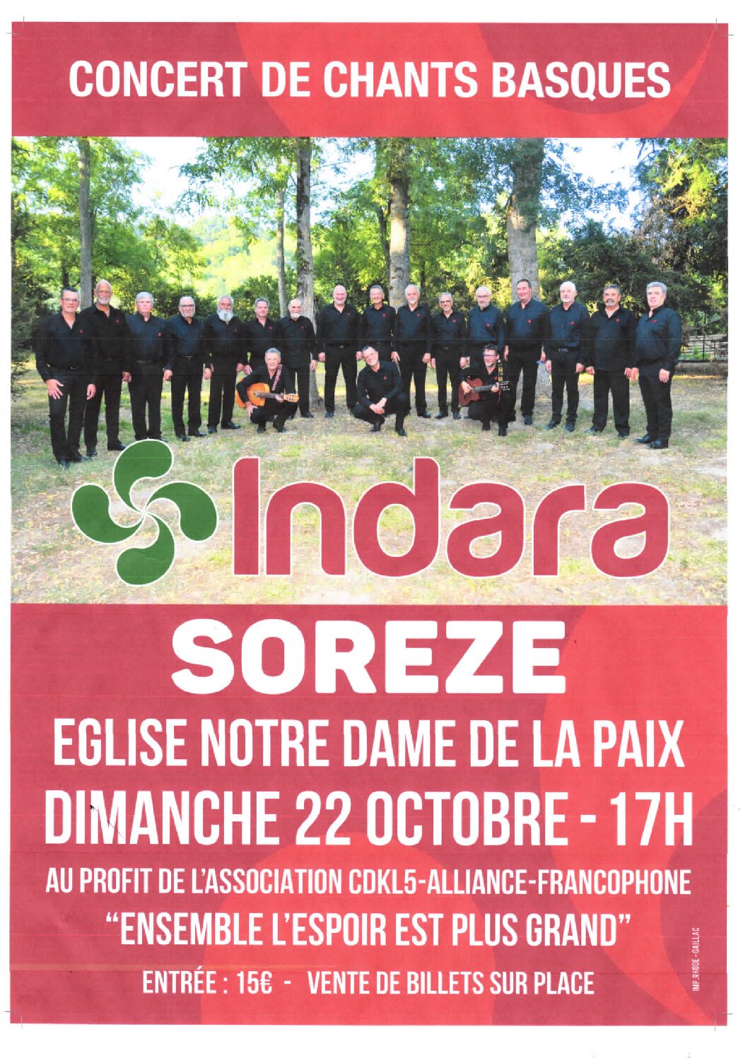 Concert chants basques - INDARA