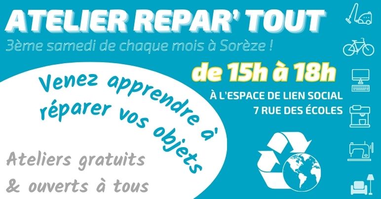 Atelier Répar'tout - avril 2024