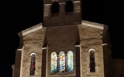 Eclairage du vitrail de l’église de Sorèze