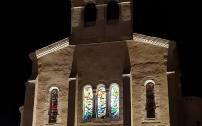 Eclairage du vitrail de l’église de Sorèze