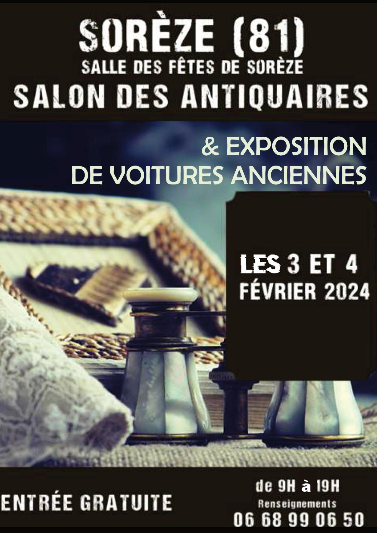 Salon des antiquaires & exposition de voitures anciennes