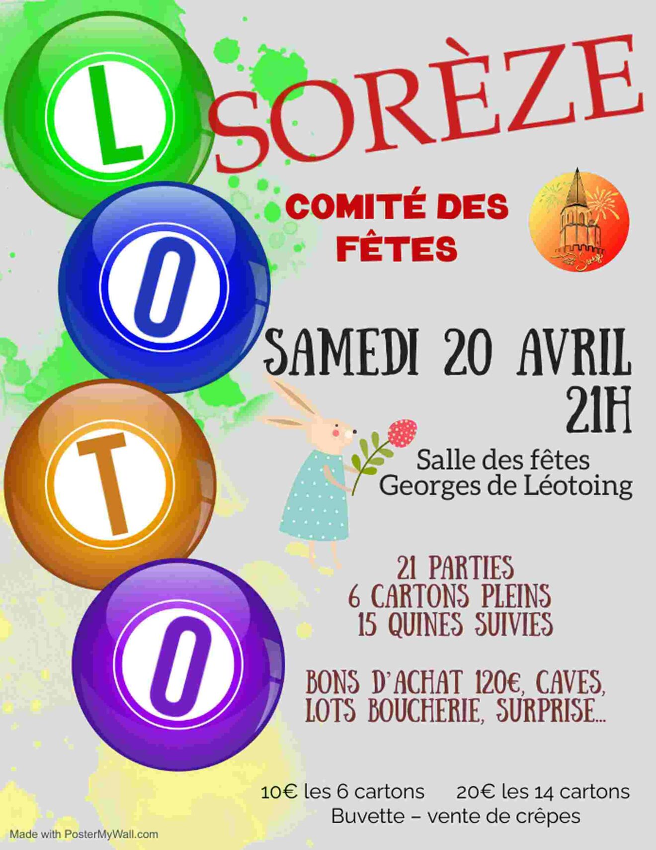 LOTO du Comité des fêtes - Samedi 20 avril 2024