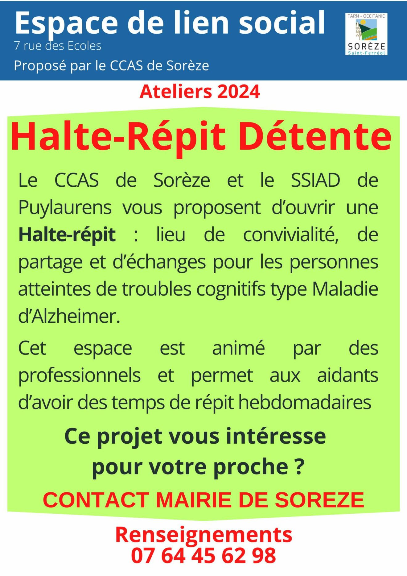 Espace de lien social - Halte-répit