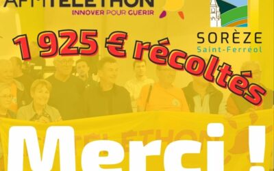 Téléthon : 1925 mercis !