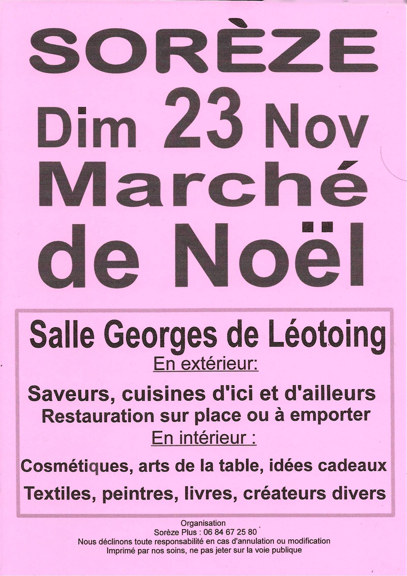 affiche marché de noel 2025