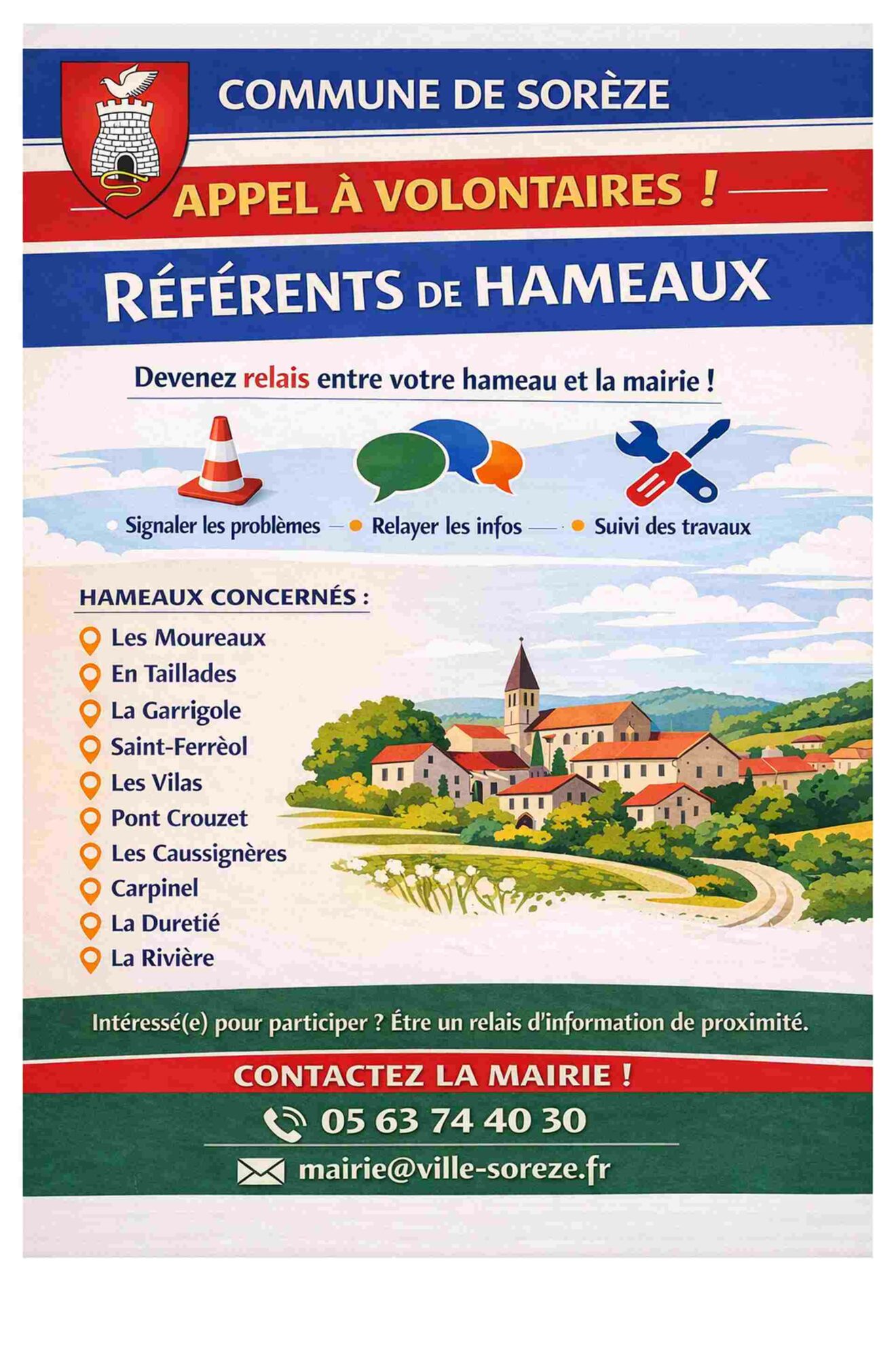 Référents de Hameaux : des volontaires !