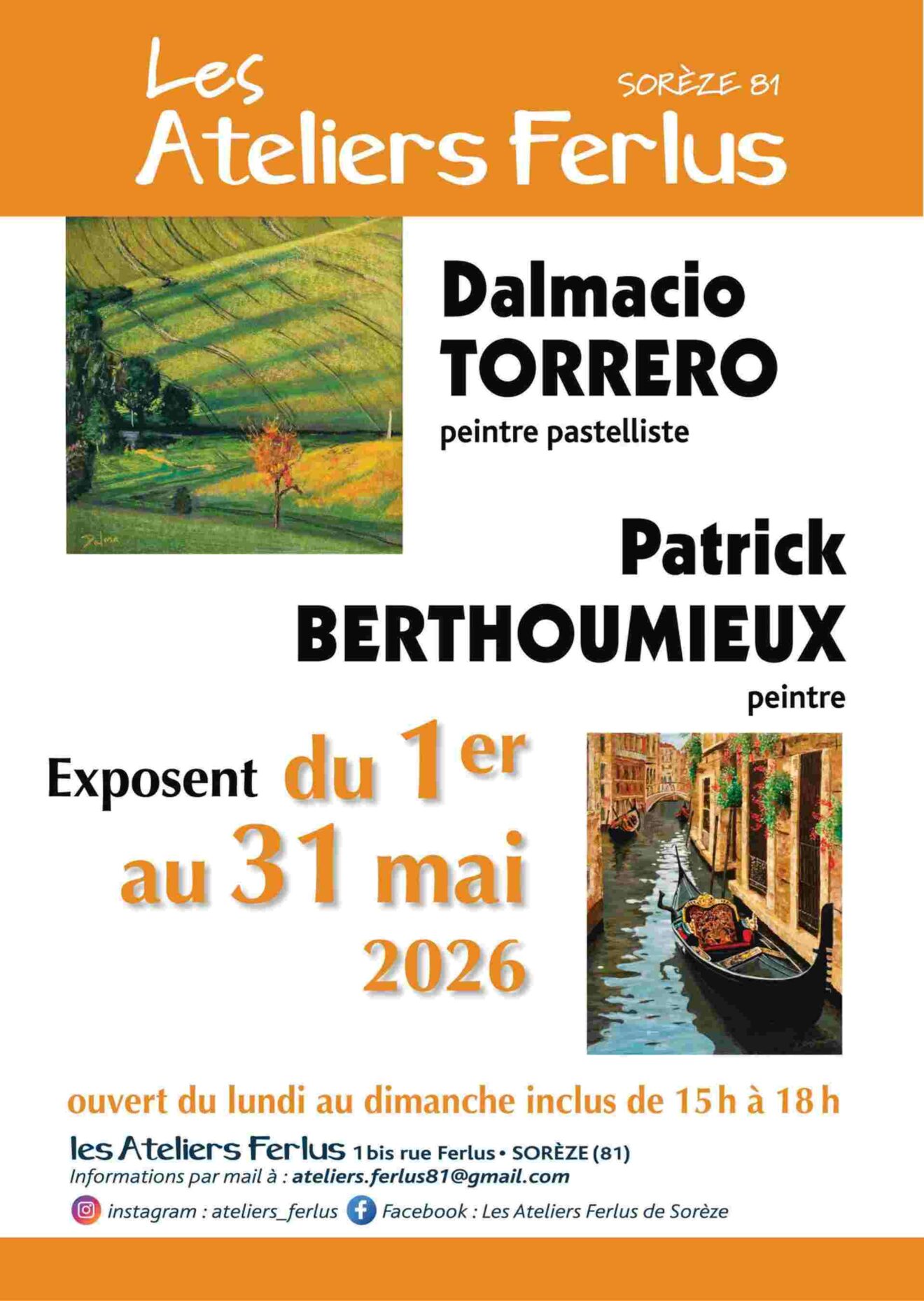 Ateliers Ferlus - Mai 2026