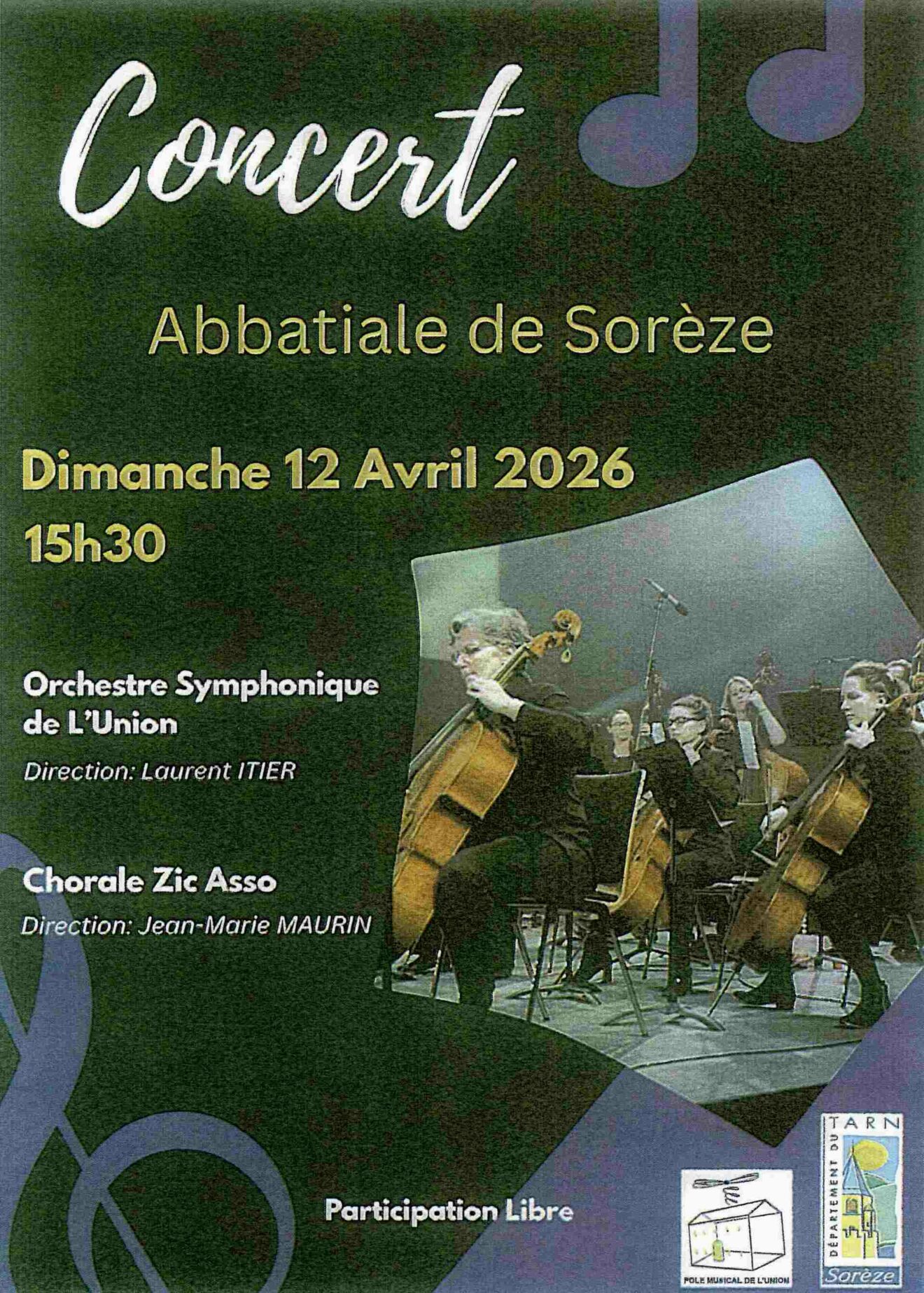 Concert Orchestre Symphonique de l'Union et Chorale Zic Asso