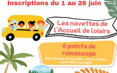 Accueil de loisirs intercommunal – été 2026 inscriptions