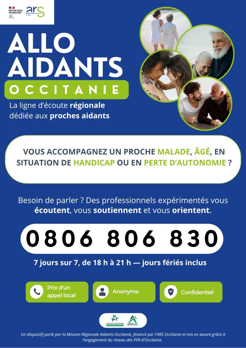 Ligne téléphonique dédiée aux aidants